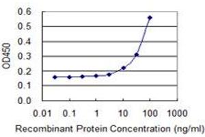Detection limit for recombinant GST tagged SEPT2 is 3 ng/ml as a capture antibody. (Septin 2 anticorps  (AA 1-371))