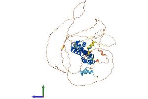 AlphaFold protein structure predicition of Mouse Recombinant Hnf1b Protein, UniprotID P27889