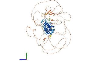 AlphaFold protein structure predicition of Mouse Recombinant Kmt5b Protein, UniprotID Q3U8K7