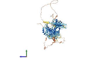 AlphaFold protein structure predicition of Human Recombinant ESYT3 Protein, UniprotID A0FGR9