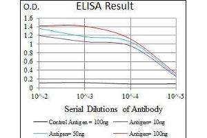 Black line: Control Antigen (100 ng), Purple line: Antigen(10 ng), Blue line: Antigen (50 ng), Red line: Antigen (100 ng),