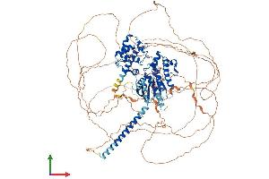 AlphaFold protein structure predicition of Human Recombinant GNAS Protein, UniprotID Q5JWF2