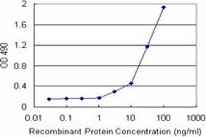 Sandwich ELISA detection sensitivity ranging from 3 ng/mL to 100 ng/mL. (EEF1G (Humain) Matched Antibody Pair)
