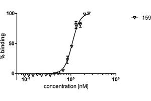 ELISA analysis of human HDAC6 by mouse monoclonal antibody 159.