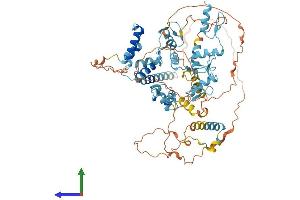 AlphaFold protein structure predicition of Human Recombinant ZNF263 Protein, UniprotID O14978