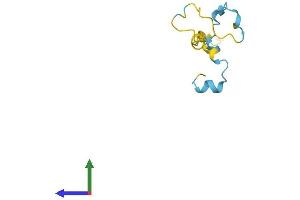 AlphaFold protein structure predicition of Mouse Recombinant Pde6h Protein, UniprotID P61249