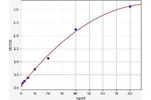 Typical standard curve (FBLN3 Kit ELISA)