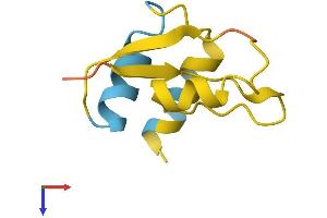 AlphaFold protein structure predicition of Human Recombinant DLEU1 Protein, UniprotID O43261