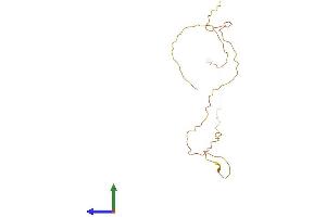 AlphaFold protein structure predicition of Human Recombinant KRTAP13-1 Protein, UniprotID Q8IUC0