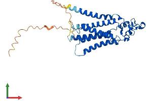 AlphaFold protein structure predicition of Human Recombinant PLPP3 Protein, UniprotID O14495