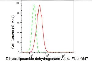 Flow cytometric analysis of Dihydrolipoamide dehydrogenase expression in HT- cells using Dihydrolipoamide dehydrogenase antibody (ABIN7798335), 1:2,000). (Recombinant DLD anticorps)