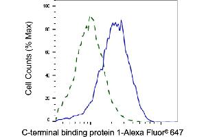Validation of C-terminal binding protein 1 knockdown using flow cytometry. (Recombinant CTBP1 anticorps)