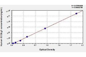 Typical standard curve (SCCAg Kit ELISA)