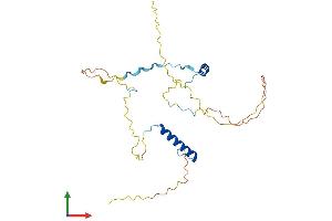 AlphaFold protein structure predicition of Human Recombinant PAGR1 Protein, UniprotID Q9BTK6