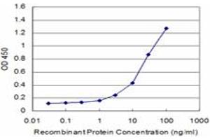 Detection limit for recombinant GST tagged CDC42BPB is approximately 0.