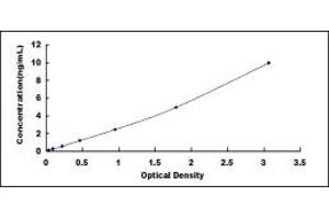 Typical standard curve (MINA Kit ELISA)
