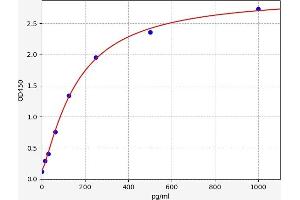 Typical standard curve (CXCL13 Kit ELISA)