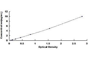 Typical standard curve (FZD1 Kit ELISA)