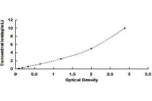 Typical standard curve (TLN1 Kit ELISA)