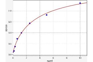 Typical standard curve (IDUA Kit ELISA)
