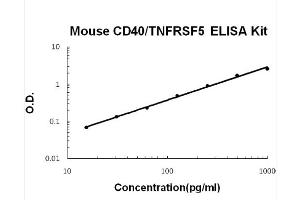 Mouse CD40/TNFRSF5 Accusignal ELISA Kit Mouse CD40/TNFRSF5 AccuSignal ELISA Kit standard curve. (CD40 Kit ELISA)