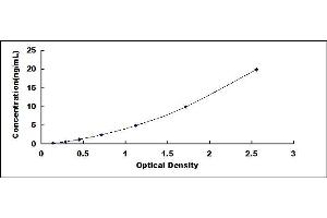 Typical standard curve (Complement C3 Convertase Kit ELISA)