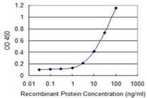 Detection limit for recombinant GST tagged VNN1 is 1 ng/ml as a capture antibody.