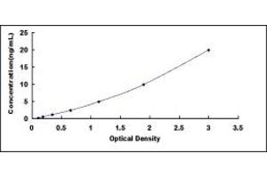 Typical standard curve (Ecotin Kit ELISA)