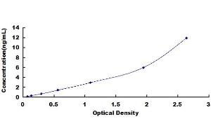 Typical Standard Curve (Angiopoietin 2 Kit ELISA)