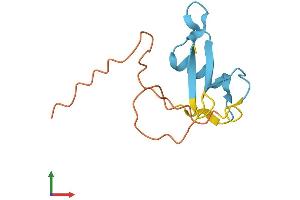 AlphaFold protein structure predicition of Human Recombinant GGNBP1 Protein, UniprotID Q5YKI7