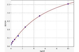 Typical standard curve