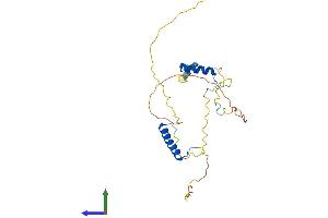 AlphaFold protein structure predicition of Human Recombinant PAGR1 Protein, UniprotID Q9BTK6