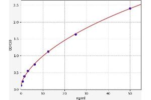 Typical standard curve (Emilin1 Kit ELISA)