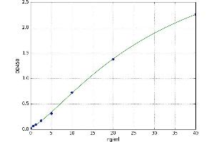 A typical standard curve