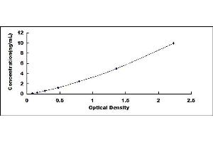 Typical standard curve (ATAD3A Kit ELISA)