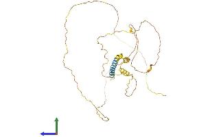 AlphaFold protein structure predicition of Mouse Recombinant Prrt2 Protein, UniprotID E9PUL5
