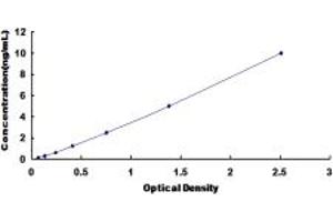 Typical standard curve (Serotonin Receptor 4 Kit ELISA)