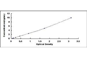 Typical standard curve (Paralemmin Kit ELISA)