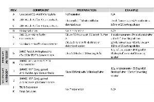 This picture shows the reagent preparation.