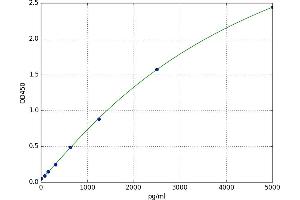 A typical standard curve