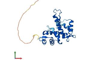 AlphaFold protein structure predicition of Human Recombinant SRI Protein, UniprotID P30626