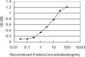 Detection limit for recombinant GST tagged C1orf19 is approximately 0.