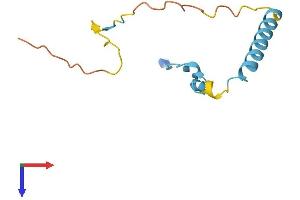 AlphaFold protein structure predicition of Human Recombinant DAPL1 Protein, UniprotID A0PJW8