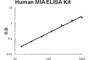 Human MIA Accusignal ELISA Kit Human MIA AccuSignal ELISA Kit standard curve. (MIA Kit ELISA)