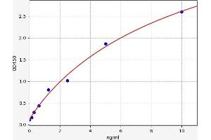 Typical standard curve (CXCR5 Kit ELISA)