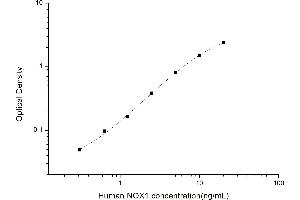 Typical standard curve (NOX1 Kit ELISA)