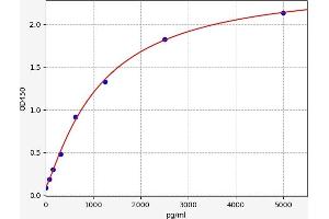 Typical standard curve (TTF2 Kit ELISA)