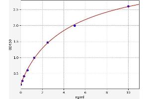 Typical standard curve (NAT8L Kit ELISA)