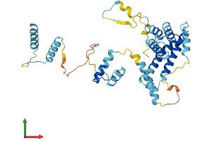 AlphaFold protein structure predicition of Human Recombinant PRPF18 Protein, UniprotID Q99633