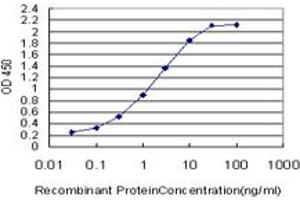 Detection limit for recombinant GST tagged ORC3L is approximately 0.